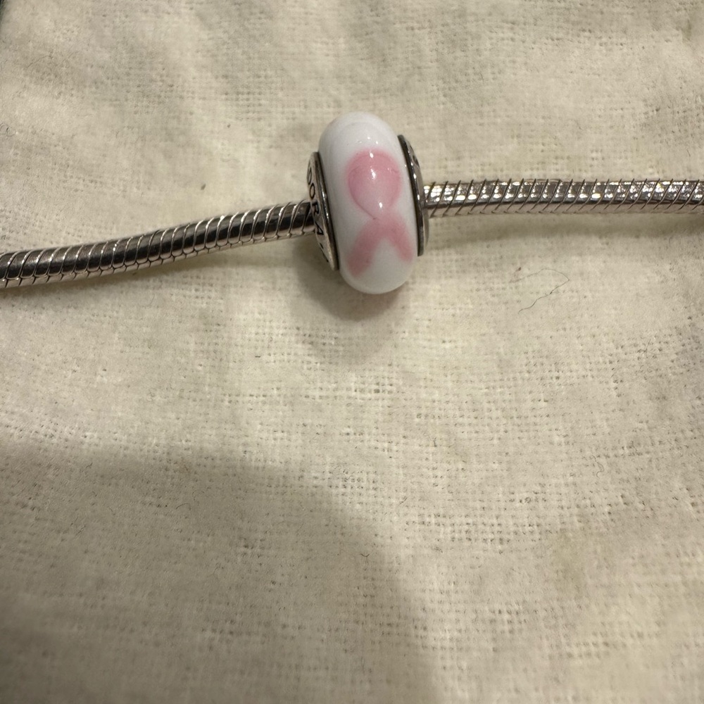 Pandora Breast Cancer Ribbon Charm